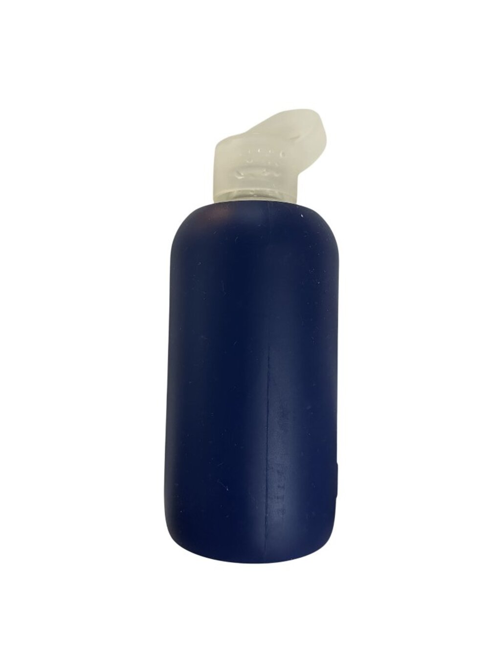 BKR Little Glass Water Bottle with Silicone Sleeve Navy Blue 16oz/500mL